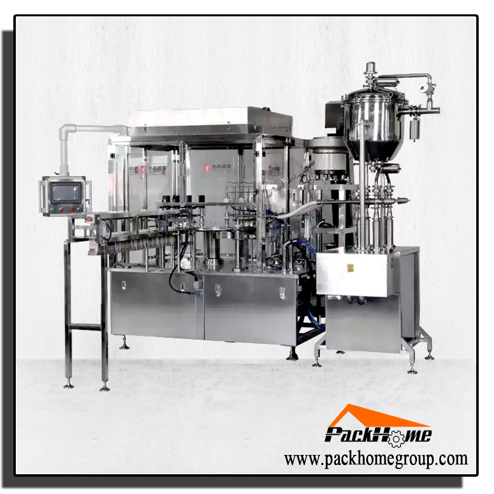Spout bag filling capping machine